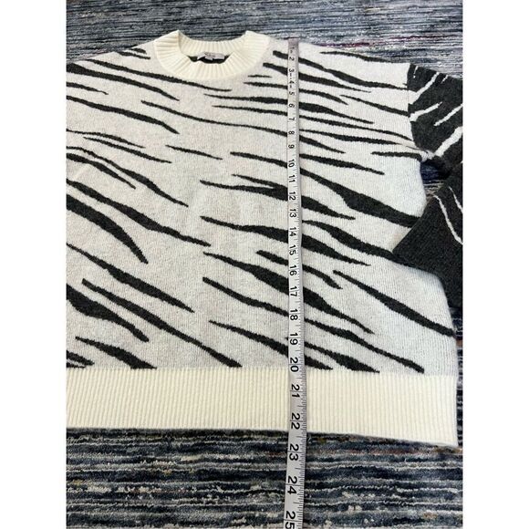 Rails Lana Mixed Abstract Tiger Wool Cashmere Blend Sweater Size S - Picture 8 of 10